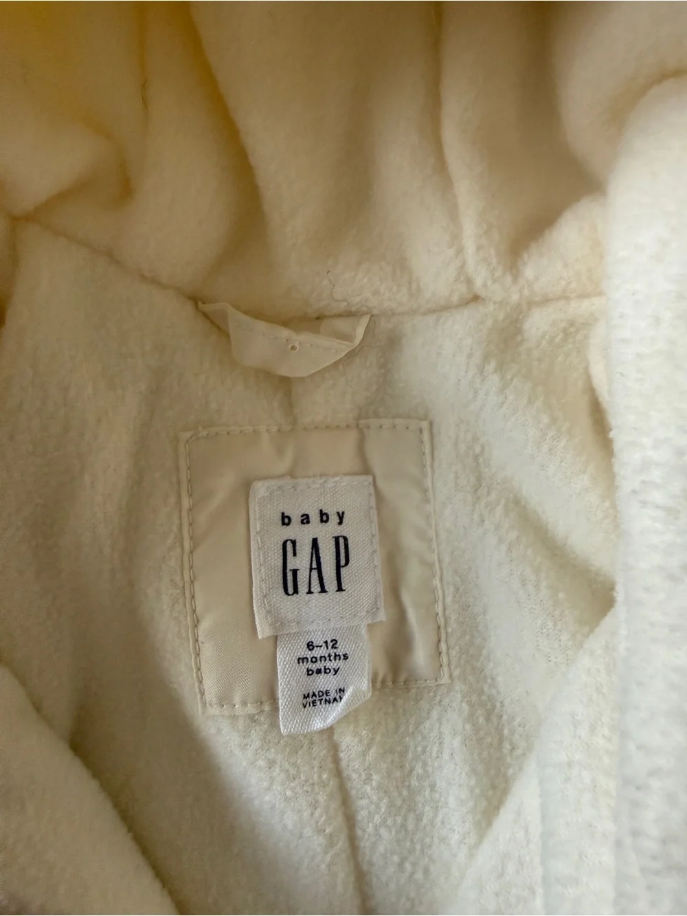 Baby Gap Cream Puffer Snowsuit 6-12M